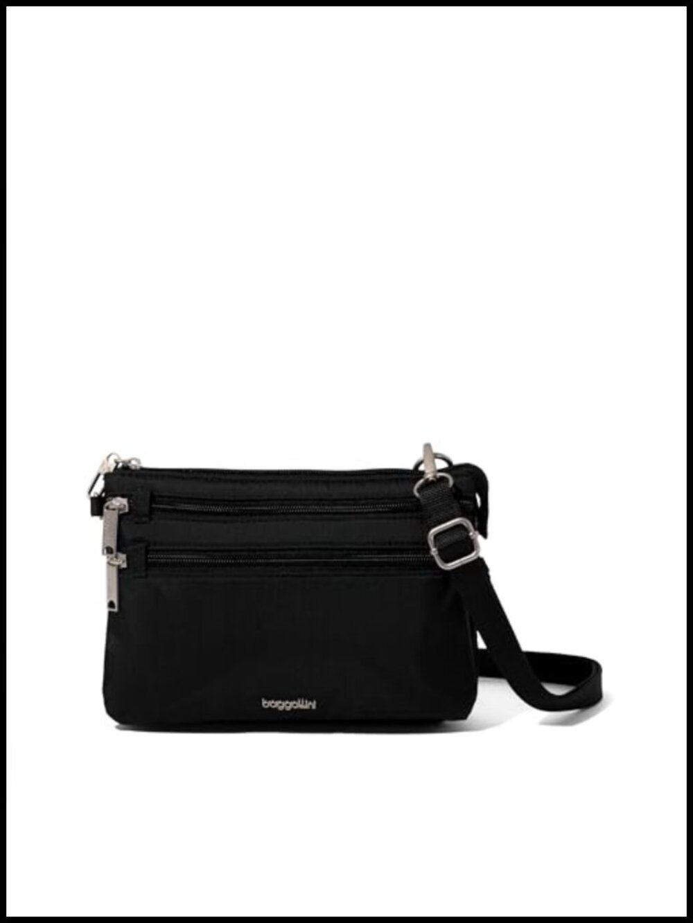 Anti-Theft Crossbody Travel Bag RFID Locking Zippers Slash Resistant